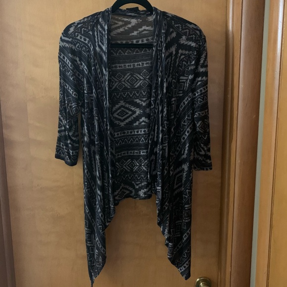 Daytrip Aztec Knit high low cardigan - Picture 1 of 2